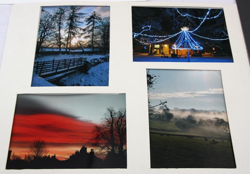 Photos 1st.JPG - 1st prize in the "Group of  Four Photographs" class was won by this selection of Long Preston scenes.